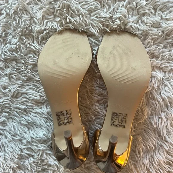 Forever 21 Rosegold 4” Heels - Picture 6 of 10